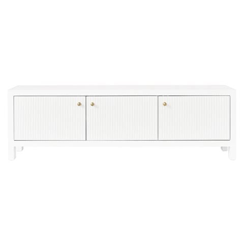 Cafe Lighting Ariana Entertainment Unit Small White - Peter's of Kensington