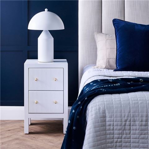 Cafe Lighting - Ariana Bedside Table White Petite
