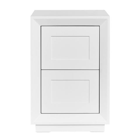 Cafe Lighting Balmain Bedside Table Petite White - Peter's of Kensington