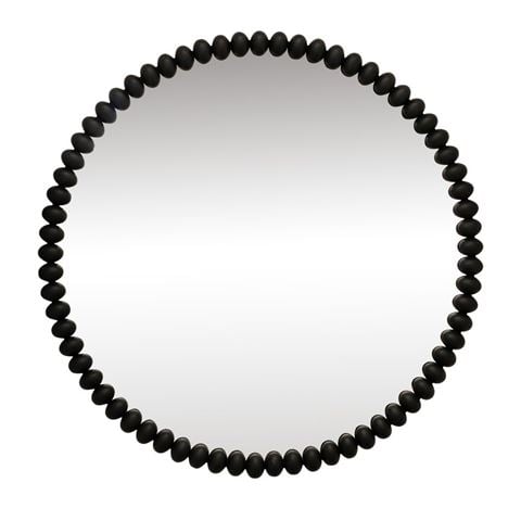 Cafe Lighting Esme Round Wall Mirror Black - Peter's of Kensington