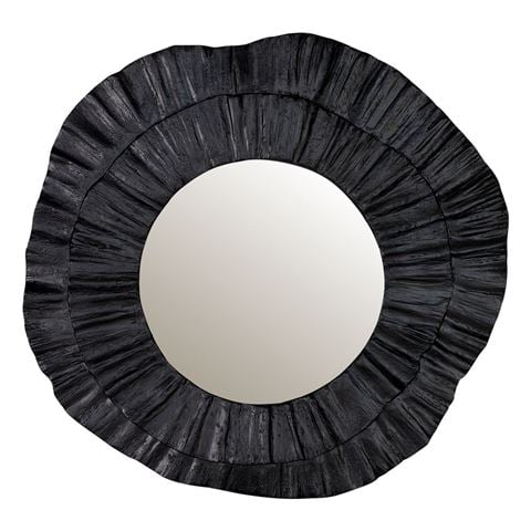 Cafe Lighting Corfu Wall Mirror Black - Peter's of Kensington