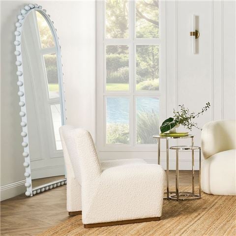 Cafe Lighting Birchgrove Floor Mirror White - Peter's of Kensington