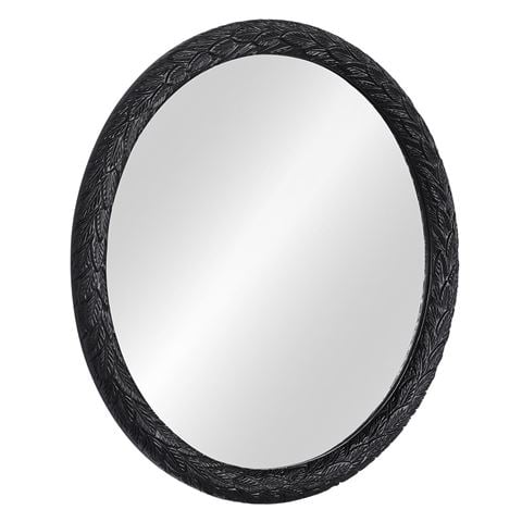 Cafe Lighting Icarus Wall Mirror Black - Peter's of Kensington