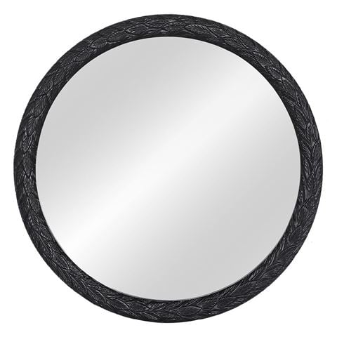 Cafe Lighting Icarus Wall Mirror Black - Peter's of Kensington