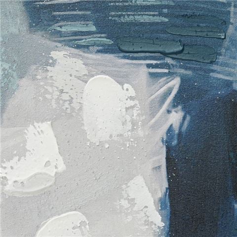Cafe Lighting Ms. Verne Blue Series Enhanced Canvas Print - Peter's of Kensington