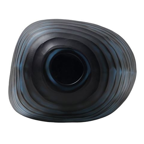 Cafe Lighting - Elodie Organic Vase Blue/Black Large