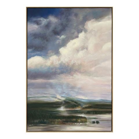 Cafe Lighting Fresh Air Oil On Canvas Painting - Peter's of Kensington