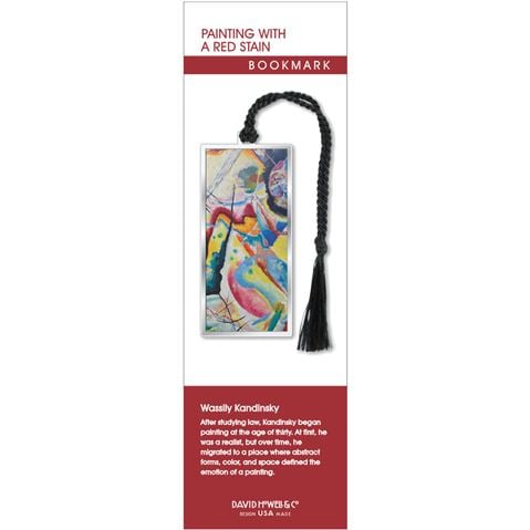 David Howell And Company - Kandinsky Painting with A  Red Stain Bookmark
