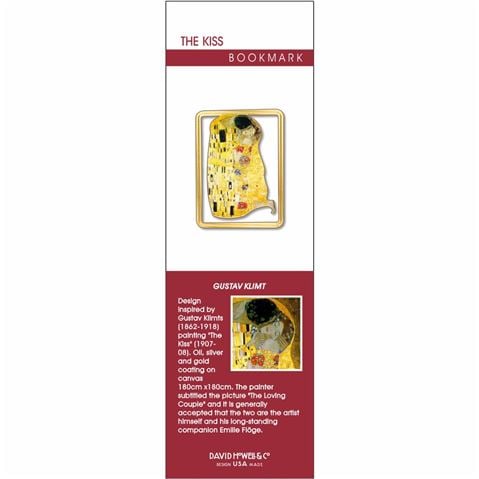 David Howell And Company - Klimt The Kiss Metal Bookmark