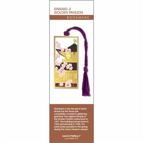 David Howell And Company - Zen Temple Golden Pavilion Metal Bookmark