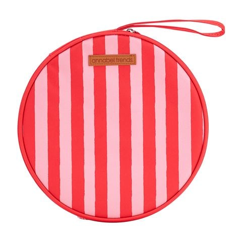 A.Trends - Red Stripe Picnic Round Plate Set 9pce