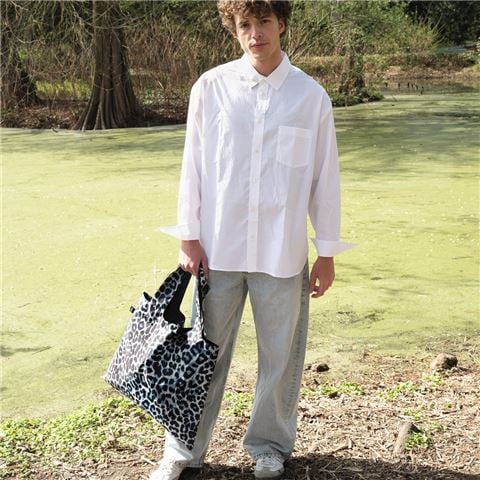 LOQI - Leopard Twilight Recycled Tote Bag w/Pouch