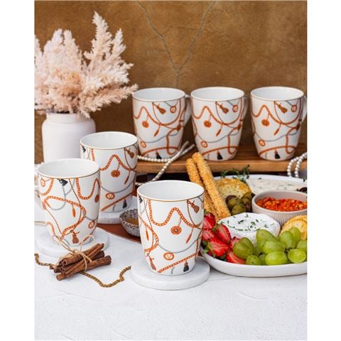 The House of Florence - Valentina Collection Mug Set 6pce 340ml