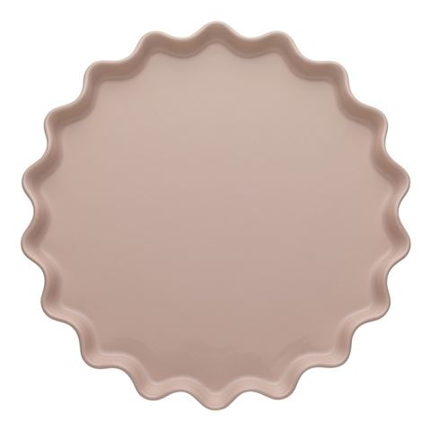 Ecology - Ruffle Round Platter Pink Salt 32cm