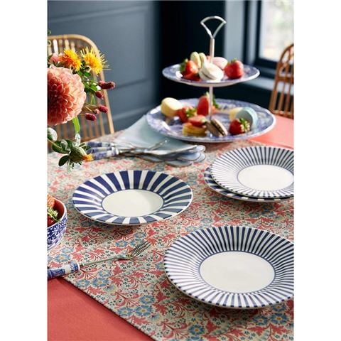 Spode - Steccato Narrow Stripe Side Plate Set 4pce 18cm