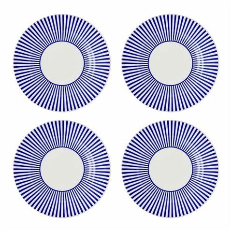 Spode - Steccato Narrow Stripe Side Plate Set 4pce 18cm