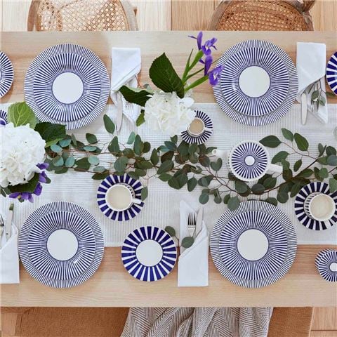 Spode Steccato Bold Stripe Side Plate Set 4pce 18cm - Peter's of Kensington