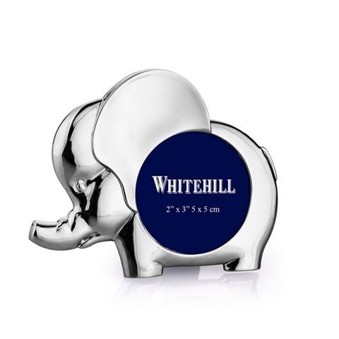 Whitehill - Baby Silverplated Elephant Photo Frame 5x5cm