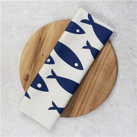 Liga - Organic Cotton Tea Towel Fish