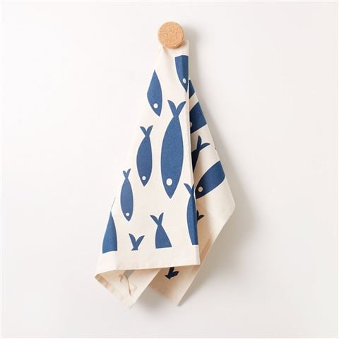 Liga - Organic Cotton Tea Towel Fish