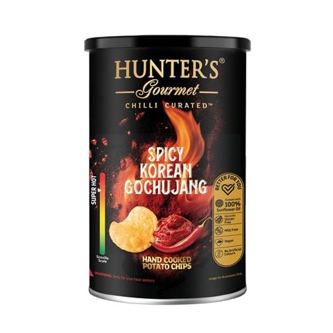 Hunter's Gourmet - Hand Cooked Potato Chips Spicy Korean Gochujang Canister