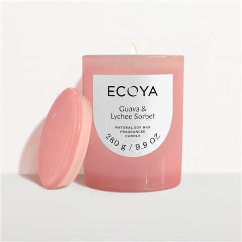 Ecoya - Guava & Lychee Sorbet Metro Candle 280g