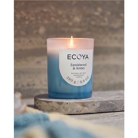Ecoya - Sandalwood & Amber Metro Candle 280g