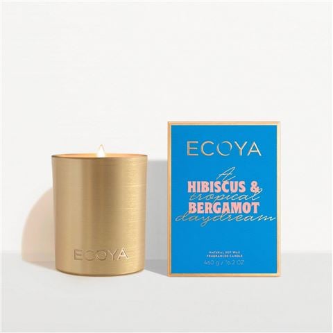 Ecoya - Limited Edition Goldie Candle Hibiscus & Bergamot 460g