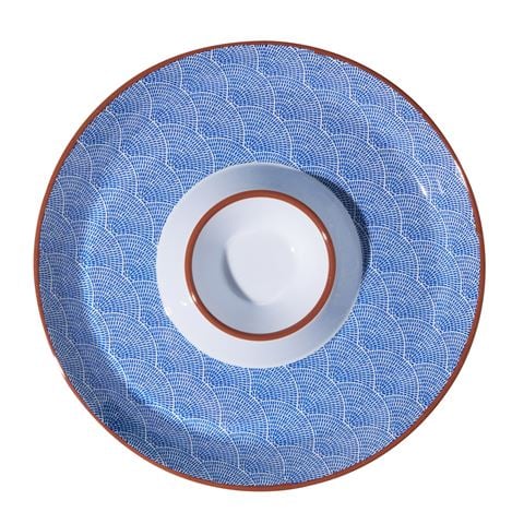 Avanti - Fan Round Sharing Plate w/Sauce Bowl 30cm