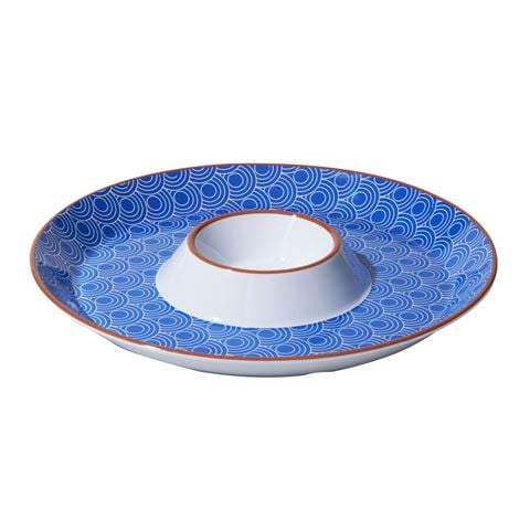 Avanti Wave Round Sharing Plate w/Sauce Bowl 30cm - Peter's of Kensington