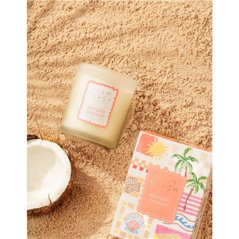 Palm Beach Collection - Ltd. Ed. Bronzed Coconut Candle w/Rattan Lid 420g