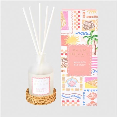 Palm Beach Collection - Ltd Ed. Bronzed Coconut Diffuser w/Rattan Holder 200ml