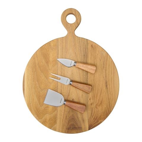 Peer Sorensen - Round Board  & Cheese Knife Set 4pce