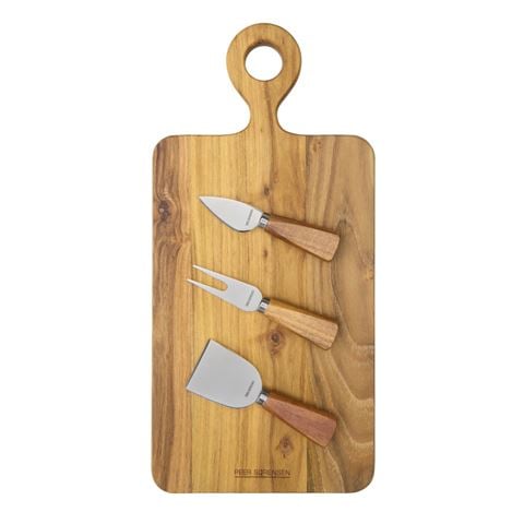 Peer Sorensen Rectangular Board & Cheese Knife Set 4pce - Peter's of Kensington