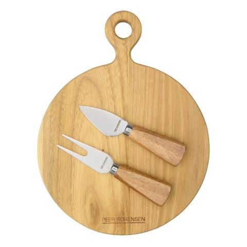 Peer Sorensen - Cheese Knife and Round Board Set 3pce