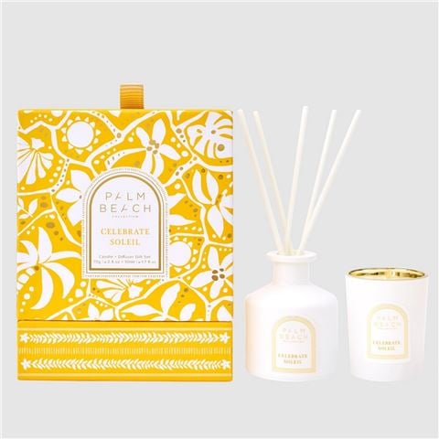 Palm Beach Collection - Celebrate Soleil Mini Candle & Diffuser Set  2pce