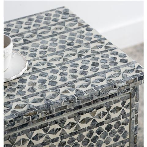 Design Arc Furniture - Santa Fe Shell Inlay Side Table