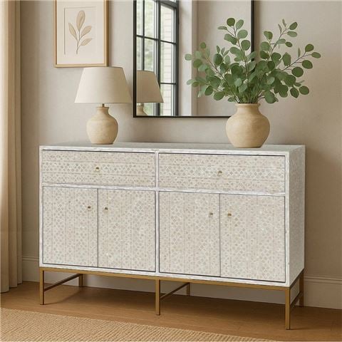 Design Arc Furniture - Mother Of Pearl Grandiose Sideboard Light Hue