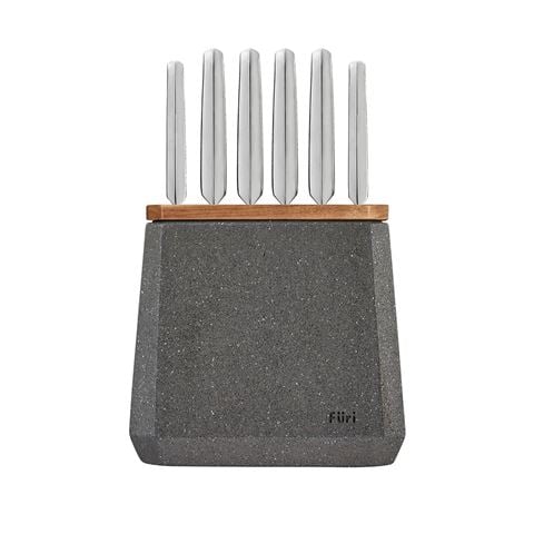 Furi Pro Stone Knife Block Set Flint Terrazzo 7pce - Peter's of Kensington