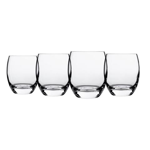 Luigi Bormioli - Crescendo Double Old Fashioned Tumbler Set 4pce