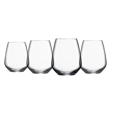 Luigi Bormioli - Crescendo Stemless Wine Glass Set 4pce