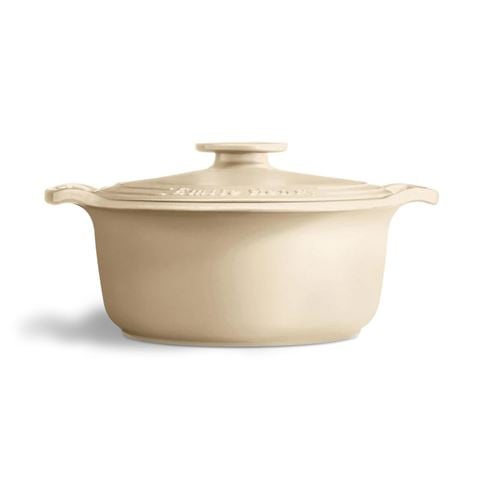 Emile Henry Sublime Round Casserole Sable 28cm/4.2l - Peter's of Kensington