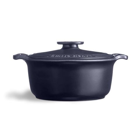 Emile Henry Sublime Round Casserole Indigo 28cm/4.2l - Peter's of Kensington