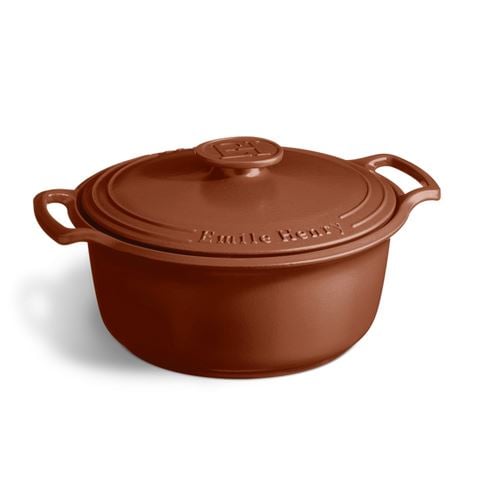 Emile Henry Sublime Round Casserole Sienne 31cm/5.8l - Peter's of Kensington