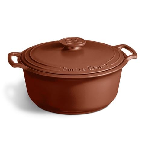 Emile Henry Sublime Round Casserole Sienne 33cm/7.1l - Peter's of Kensington