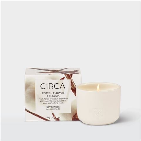 CIRCA Cotton Flower & Freesia Candle 70g - Peter's of Kensington
