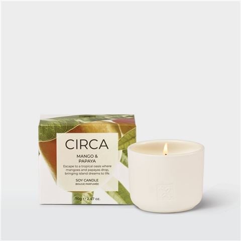 CIRCA Mango & Papaya Candle 70g - Peter's of Kensington