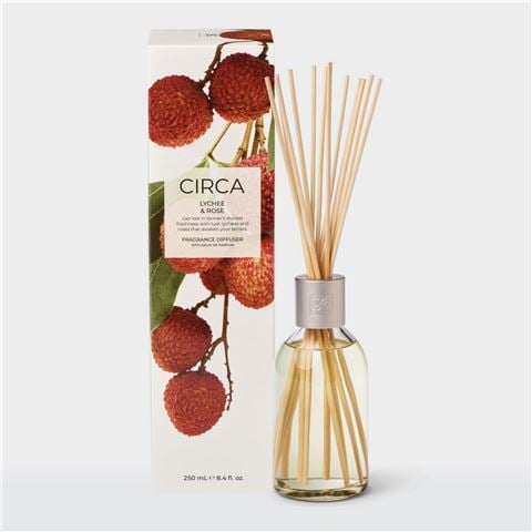 CIRCA Lychee & Rose Diffuser w/Reeds 250ml - Peter's of Kensington