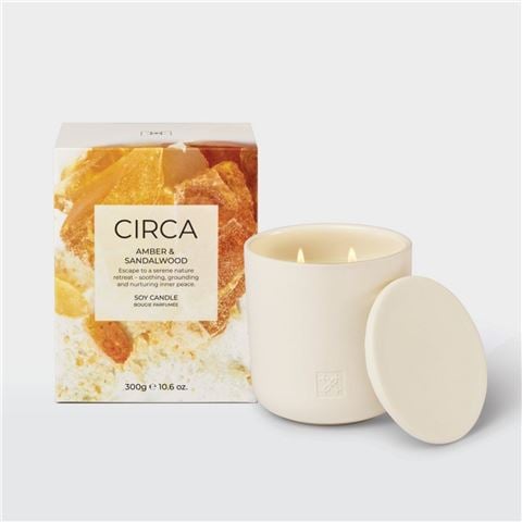CIRCA Amber & Sandalwood Candle 300g - Peter's of Kensington