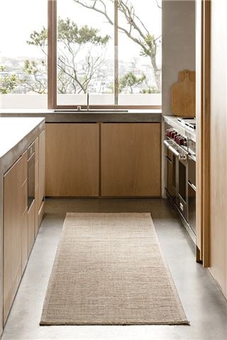 Steph and Gian Rugs Birch Rug Flax 400x80cm - Peter's of Kensington